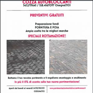 rottamazione, promozione, autobloccanti cozza